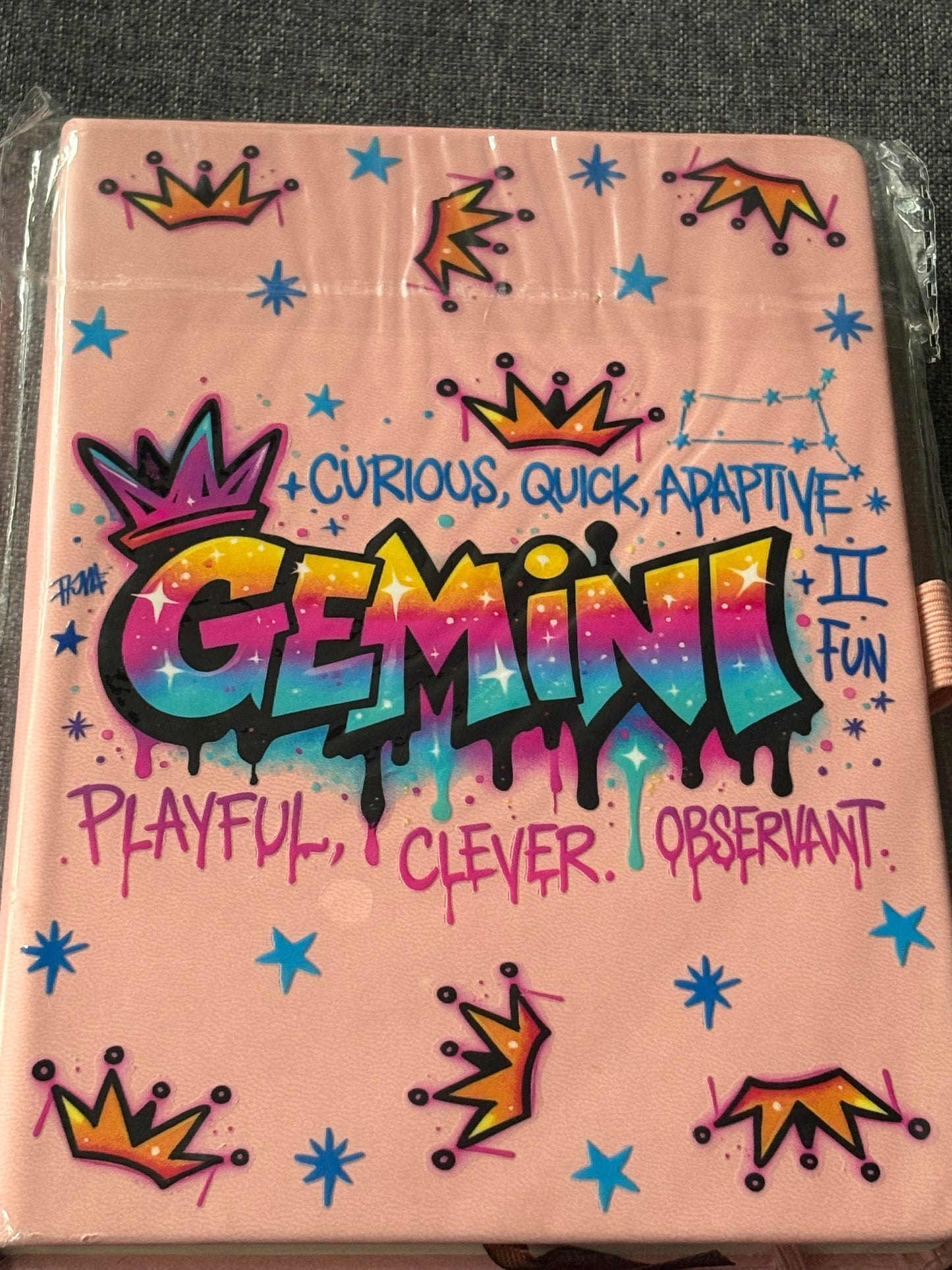 Gemini zodiac notebook