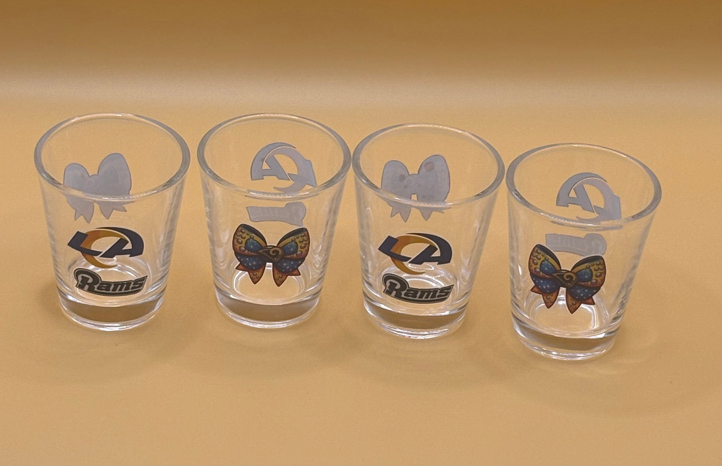 Rams shot glasses