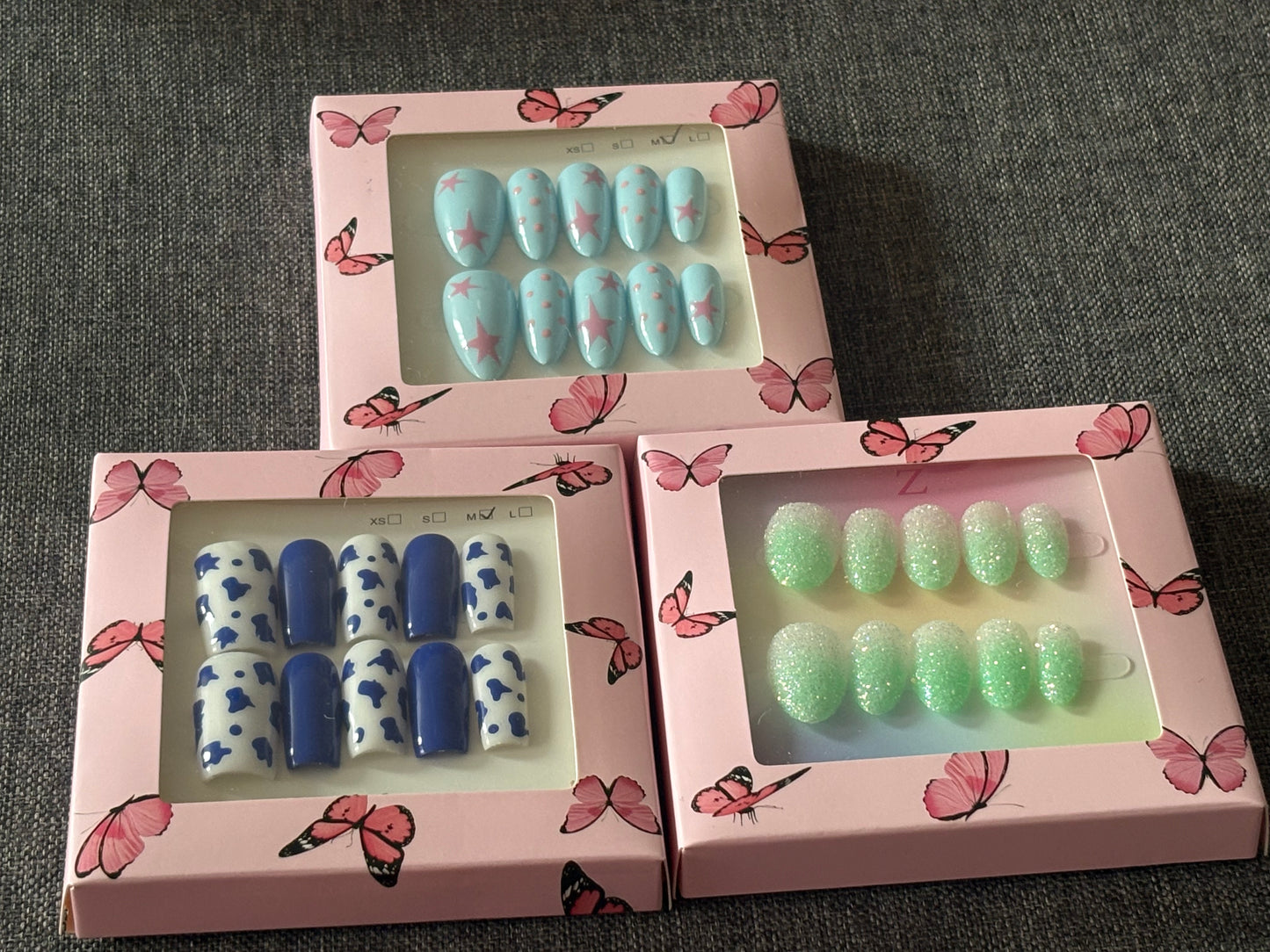 3 pack Press on Nail bundle #1