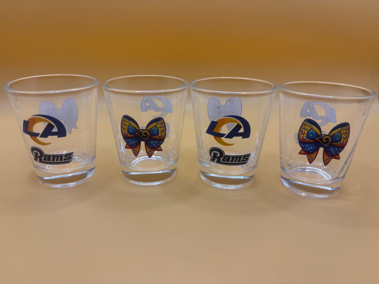 Rams shot glasses