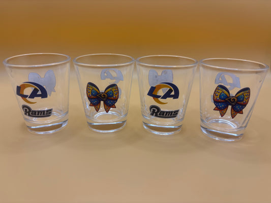 Rams shot glasses