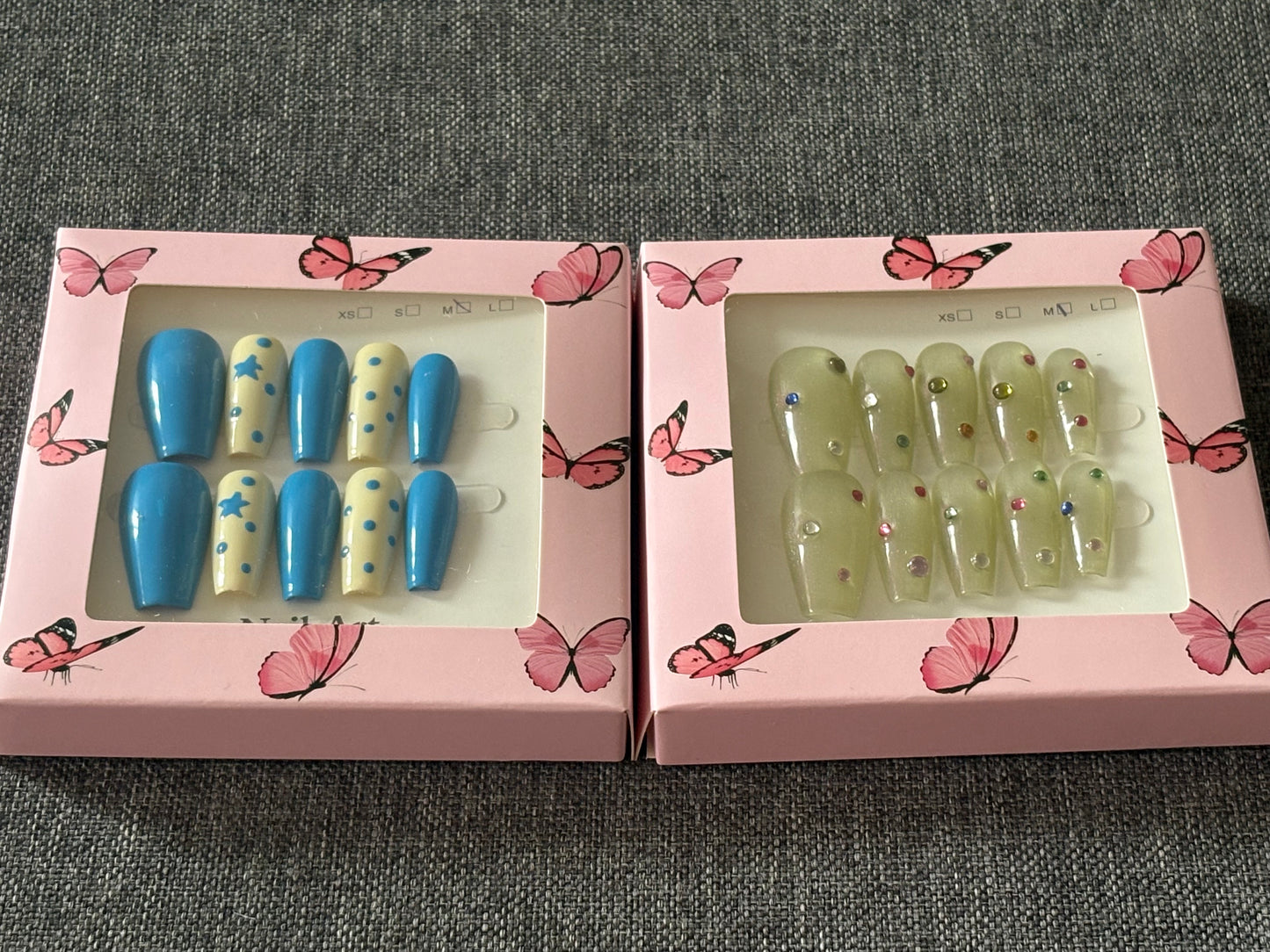 2 pack press on nail set #1